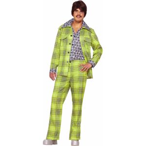 Mens Plaid Leisure Suit Costume Plaid One Size