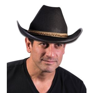 Forum Novelties Black Felt Cowboy Hat