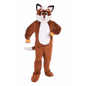 Forum Novelties Mens Promotional Fox Mascot Costume Brown White One Size
