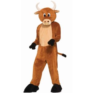 Forum Novelties Mens Brutus The Bull Plush Mascot Costume Brown One Size