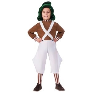 Rubies Costume Kids Willy Wonka and The Chocolate Factory Oompa Loompa Value Costume Large