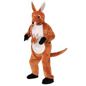 Forum Novelties Womens Jumpin Jenny The Kangaroo Plush Mascot Costume Brown One Size