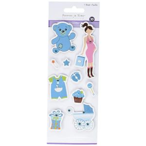 Boy Shower Handmade Glitter Stk