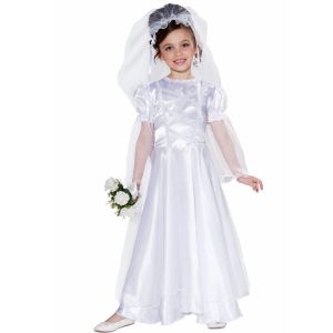 Forum Novelties Little Bride Wedding Belle Child Costume Dress And Veil Small