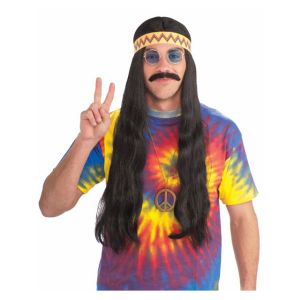 Hippie Wig Adult Black