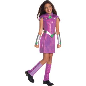 Rubies Costume Girls Dc Superhero Deluxe Starfire Costume Large Multicolor