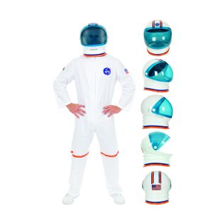 Charades Adult Astronaut Helmet Costume Accessory White One Size