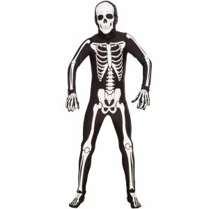 Forum Novelties Im Invisible Costume Stretch Body Suit Skeleton Child Large