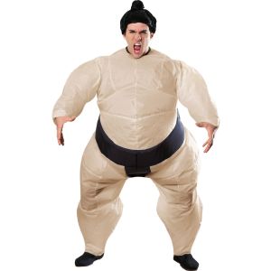 Rubies Costume Inflatable Sumo Costume With Battery Operated Fan One Size