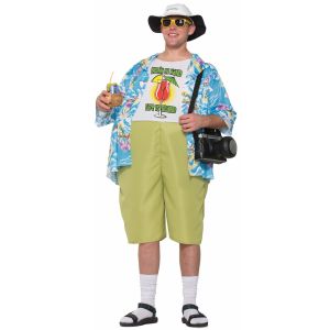 Forum Mens Tropical Tourist Costume Multi Color One Size
