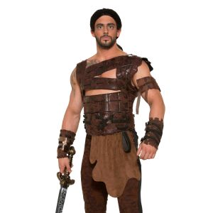 Forum Novelties Mens Medieval Fantasy Costume Armor And Belt Brown One Size