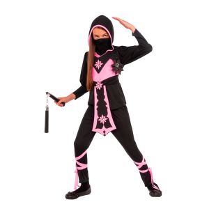 Rubies Costume 630949 S Childs Pink Crystal Ninja Costume Small Multicolor