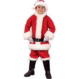 Rubies Costume Co Flannel Child Santa Suit Costume