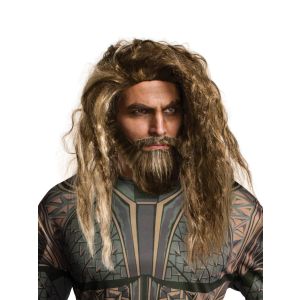 Rubies Costume Co Mens Justice League Aquaman Beard and Wig As Shown One Size