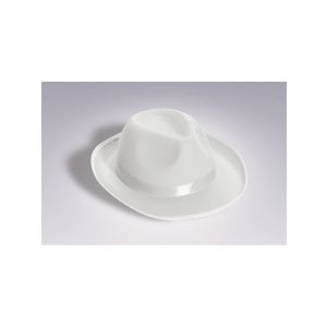 White Deluxe Fedora