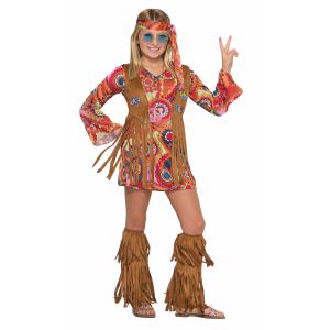 Forum Novelties Kids Peace Lovin Hippie Costume Multicolor Medium