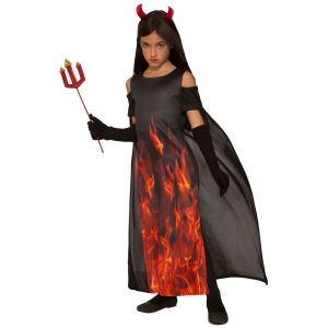Forum Novelties Girls Demons Elegant Devil Childs Costume Multi Color Small