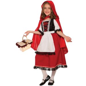 Girls Deluxe Red Riding Hood Costume Medium