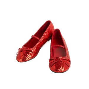 Girls Ballet Shoe Red 4 5