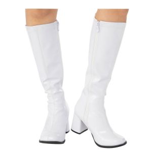 Rubies Womens Costume Gogo Boots White 6