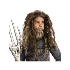 Rubies Costume Boys Justice League Aquaman Beard and Wig Costume One Size