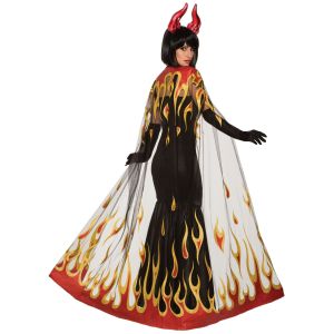 Forum Novelties Adult Devil Fire Costume Cape As Shown One Size