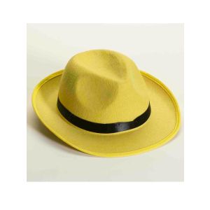 Forum Novelties Mens Deluxe Adult Novelty Fedora Hat Yellow One Size