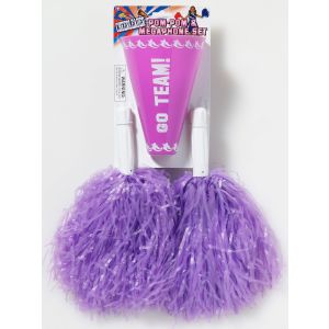 Forum Novelties Cheer Pom and Megaphone Purple