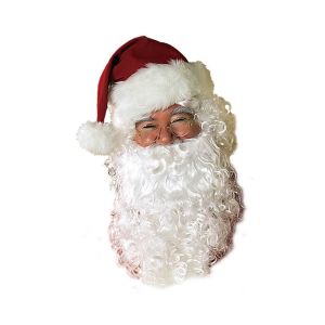 Rubies Mens Value Santa Beard And Wig Set White One Size
