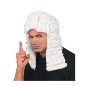 White Judge Wig