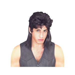 Black Mullet Wig