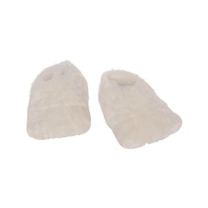 Rubies Plush Adult Bunny Shoes White One Size