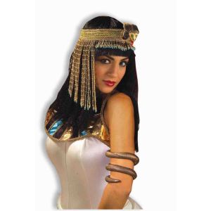 Forum Novelties Womens Egyptian Costume Accessory Asp Snake Beaded Headpiece Gold One Size
