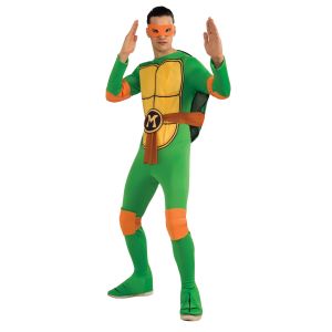 Nickelodeon Ninja Turtles Adult Michelangelo And Accessories Green X Large Costume
