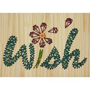 Wish Wood Stitch Art Kit