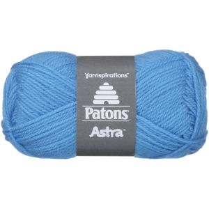 Patons Astra Yarn Solids Medium Blue 1 Pack of 1 Skein