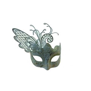 Kbw Women s Venetian Mask with Metal Side Butterfly Masquerade Mask Black