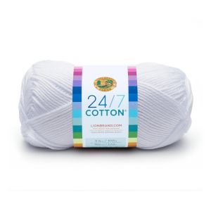 Lion Brand 24x7 Cotton Yarn White