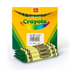Crayola Green Bulk Crayons, 12 Count