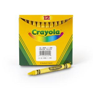 Crayola Yellow Bulk Crayons, 12 Count