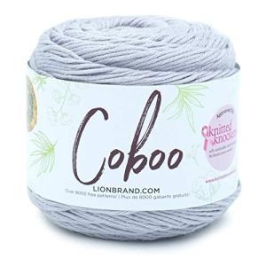Lion Brand Coboo Yarn Silver