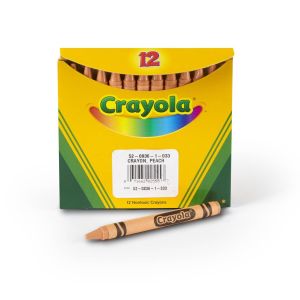 Crayola Peach Bulk Crayons, 12 Count