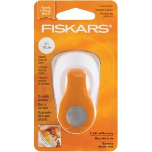 Fiskars Small Lever Punch Small Circle .6inches 1 Pack of 1 Piece