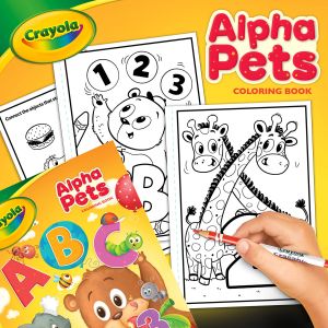 Crayola Alpha Pets Coloring Book 96 Pages