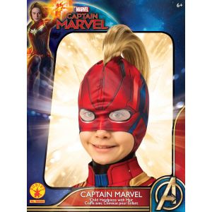 Girls Captain Marvel Headpiece With Mohawk One Size