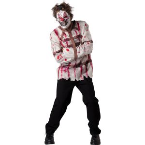 In Character Adult Male Circus Clown Psycho Costume Large