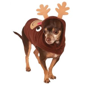 Dog Reindeer Hoodie Large