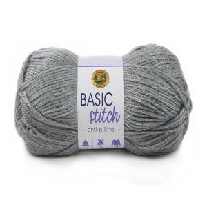 Lion Brand Basic Stitch AntiPilling Yarn Silver Heather