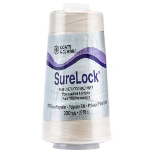 Coats Surelock Overlock Thread 3 000yd Natural