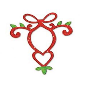 Sizzix Originals Die Christmas Collection Die Cutting Template Large Ornament With Heart